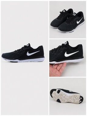 NIKE Flex Supreme TR 6 Black Women’s Running Training Shoes 8.5